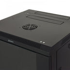 9U Hinged 19" Rack Cabinet Side and Rear Easy Access
