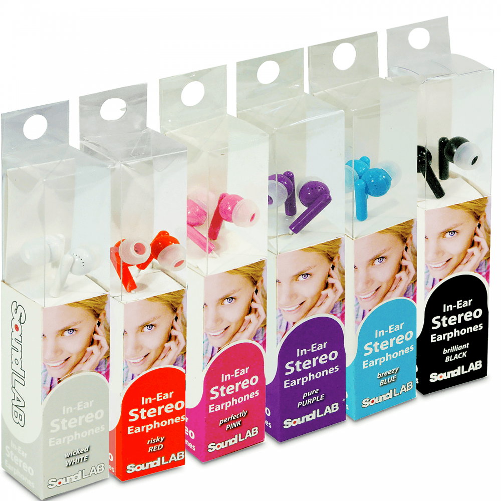 Super Soft In-Ear Stereo Earphones Ear Buds 50 Pairs Bulk