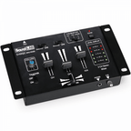 2-Channel & Mic Compact Mini Mixer With Crossfader