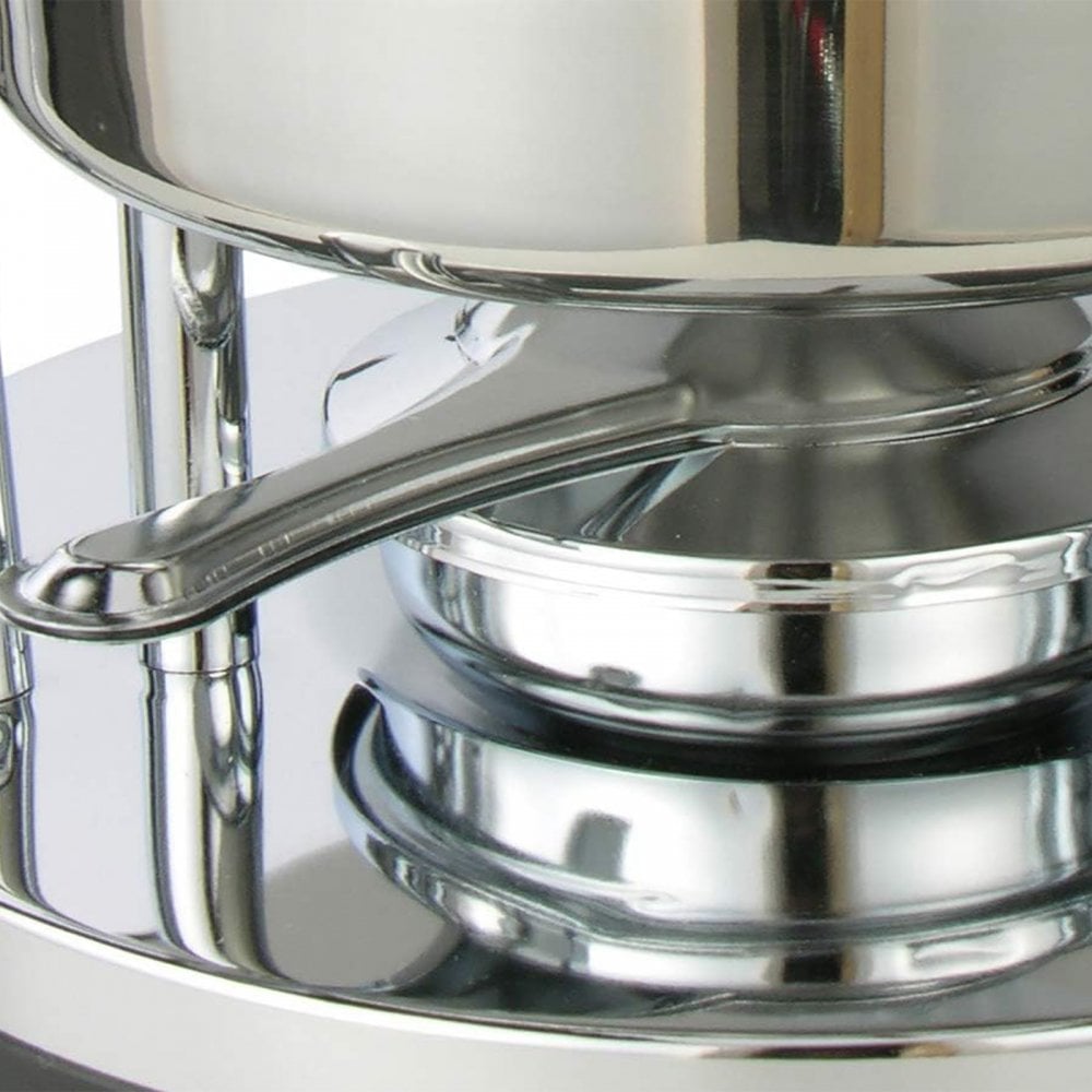 Fondue Set 6 Person 10 Piece Melting Pot Stainless Steel