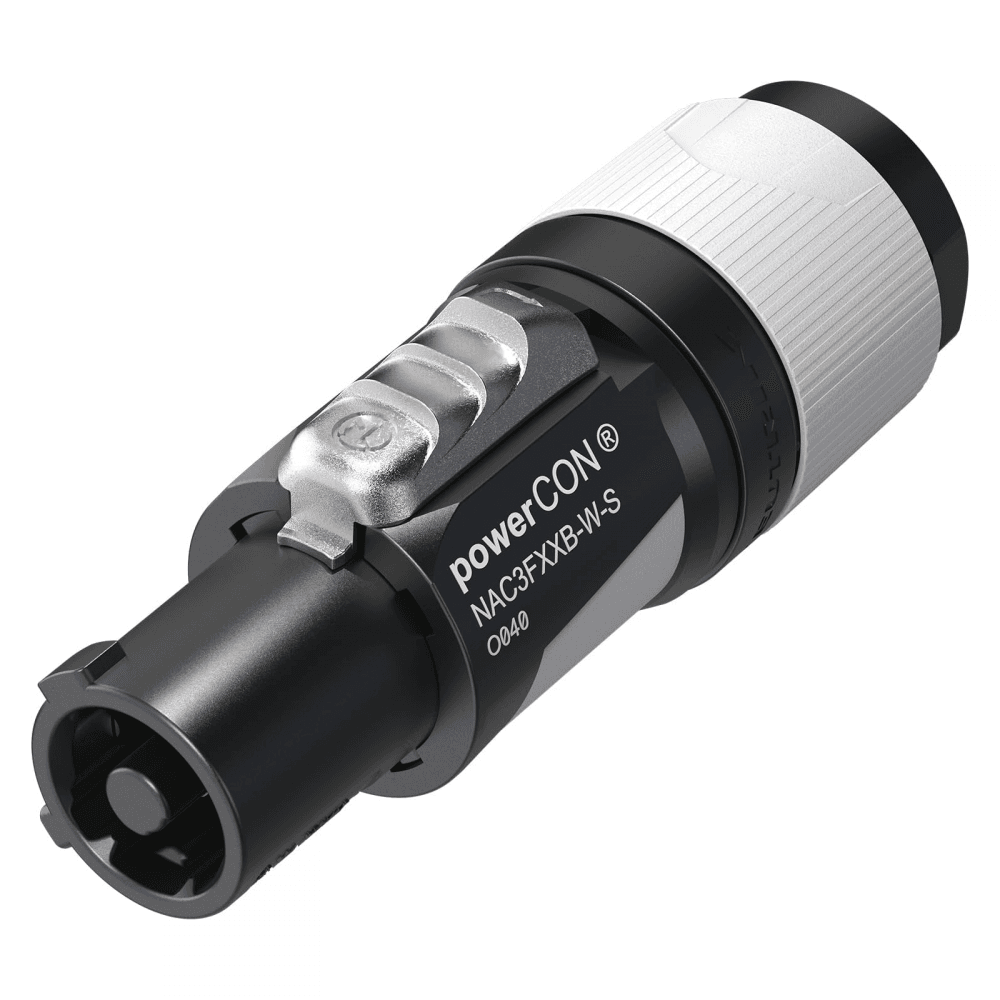 PowerCON FXXB-type Cable Connector Grey NAC3FXXB-W-S