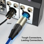 3 x 3M XLR Male to Female Microphone Audio Lead
