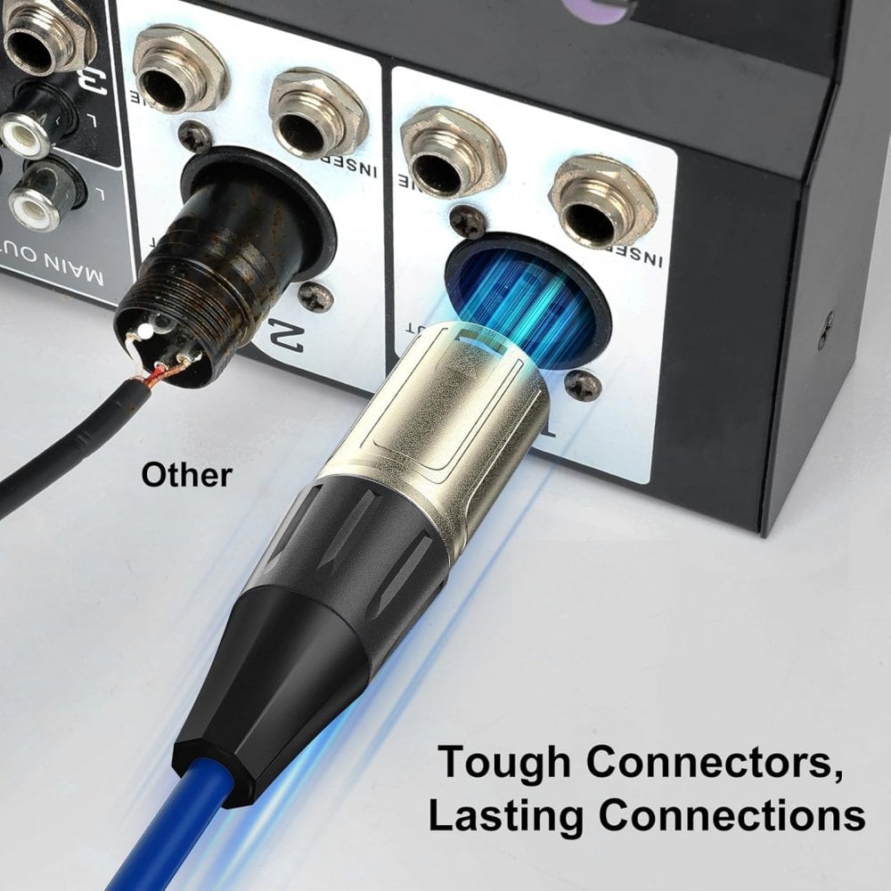 3 x 3M XLR Male to Female Microphone Audio Lead