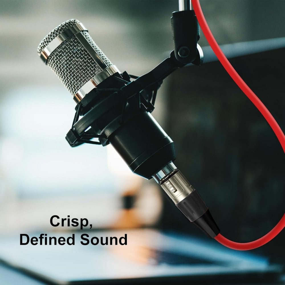 3 x 3M XLR Male to Female Microphone Audio Lead