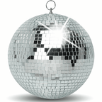 20cm Mirror Ball Party Disco Set Kit inc Motor and Black Pinspot