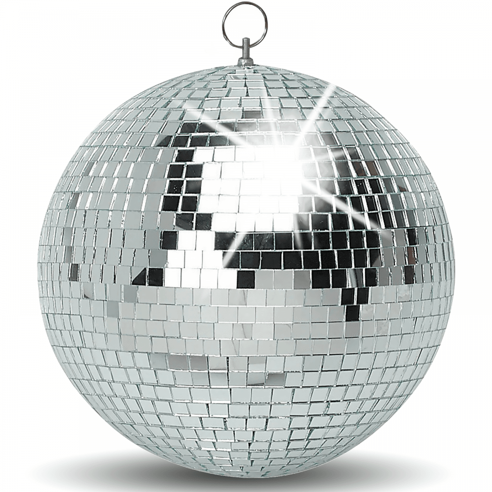 20cm Mirror Ball Party Disco Set Kit inc Motor and Black Pinspot