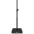 Black Adjustable Speaker Stand with Square Base