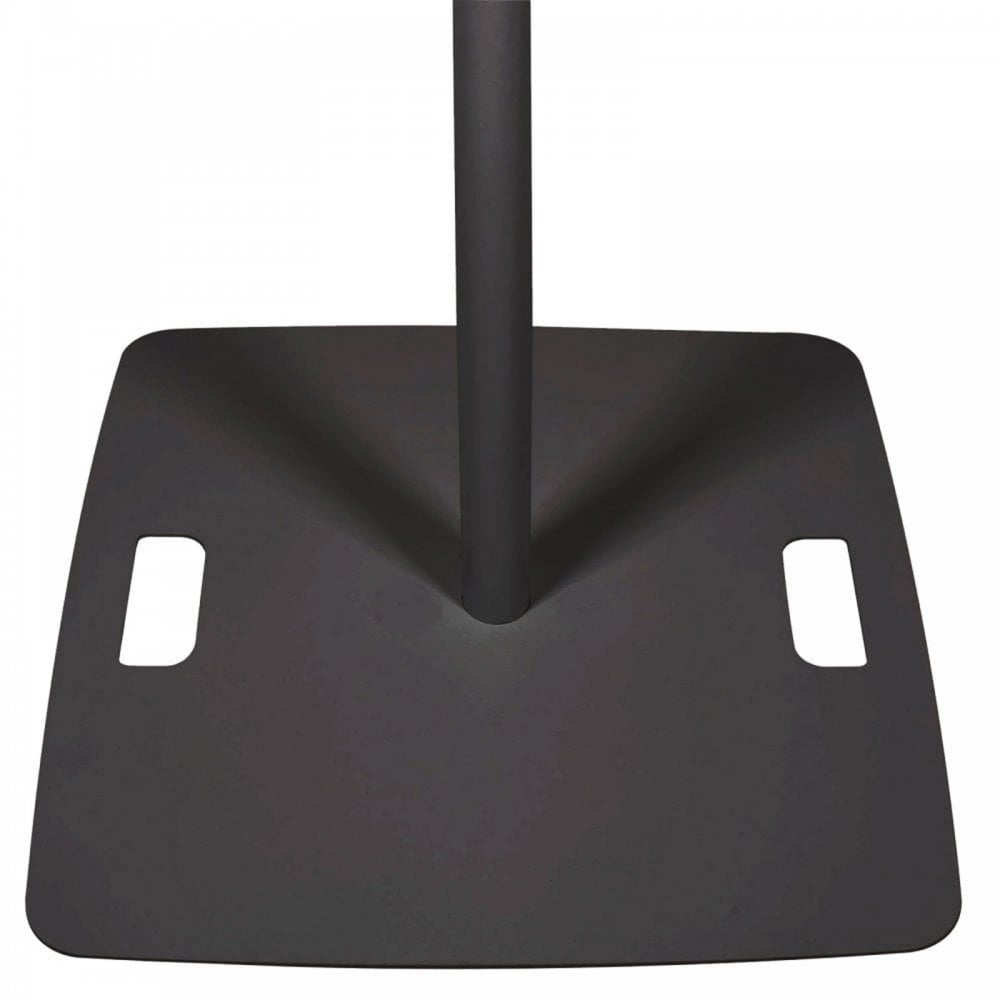 Black Adjustable Speaker Stand with Square Base