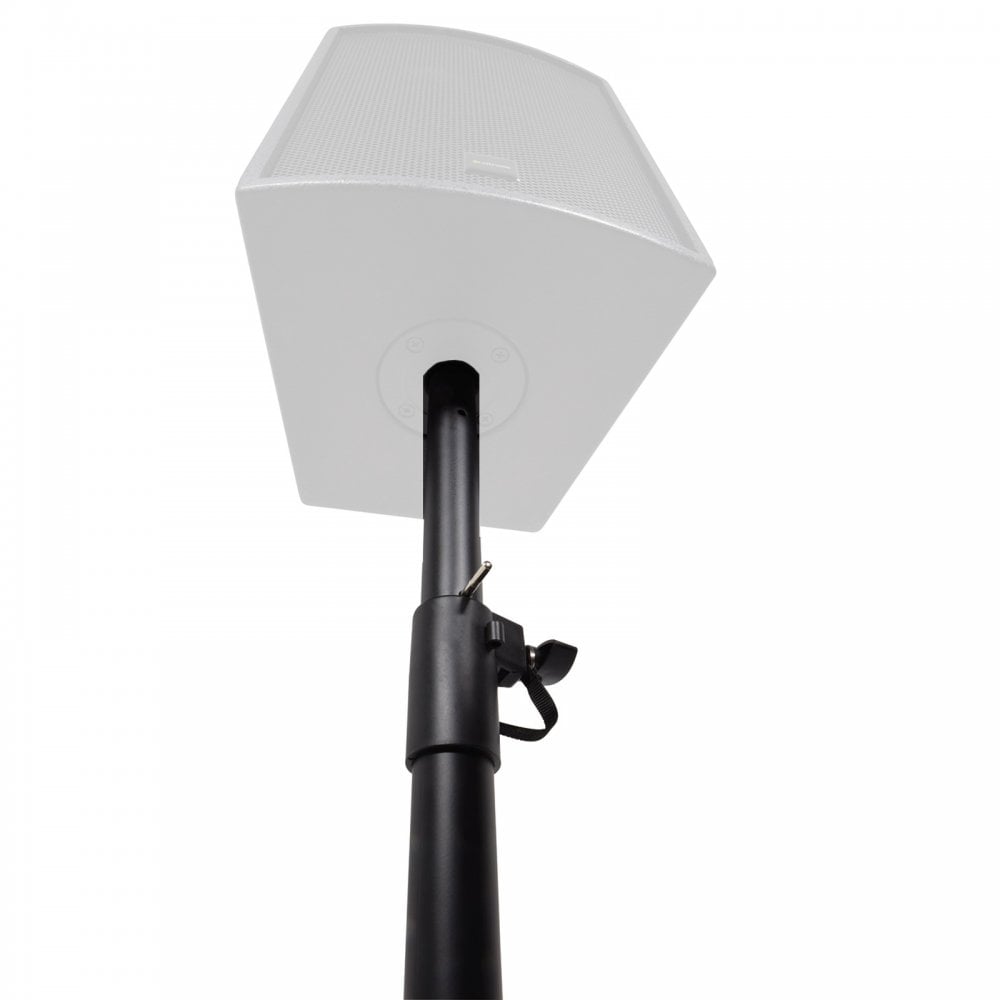 Black Adjustable Speaker Stand with Square Base