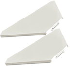 Pair of DJ Booth Corners in White with Case