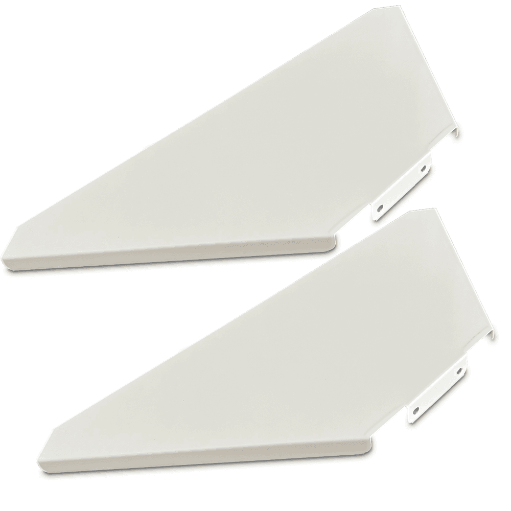 Pair of DJ Booth Corners in White with Case