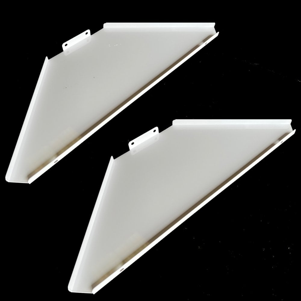 Pair of DJ Booth Corners in White with Case