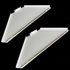 Pair of DJ Booth Corners in White with Case