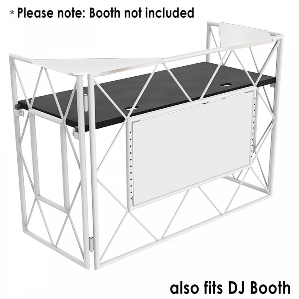 Pair of DJ Booth Corners in White with Case