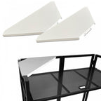 Pair of DJ Booth Corners in White with Case