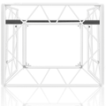 White Aluminium Truss DJ Booth System inc TV Mount and Case