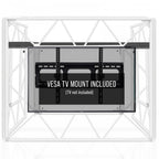 White Aluminium Truss DJ Booth System inc TV Mount and Case