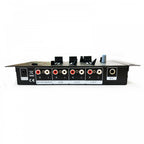 2-Channel & Mic Compact Mini Mixer With Crossfader