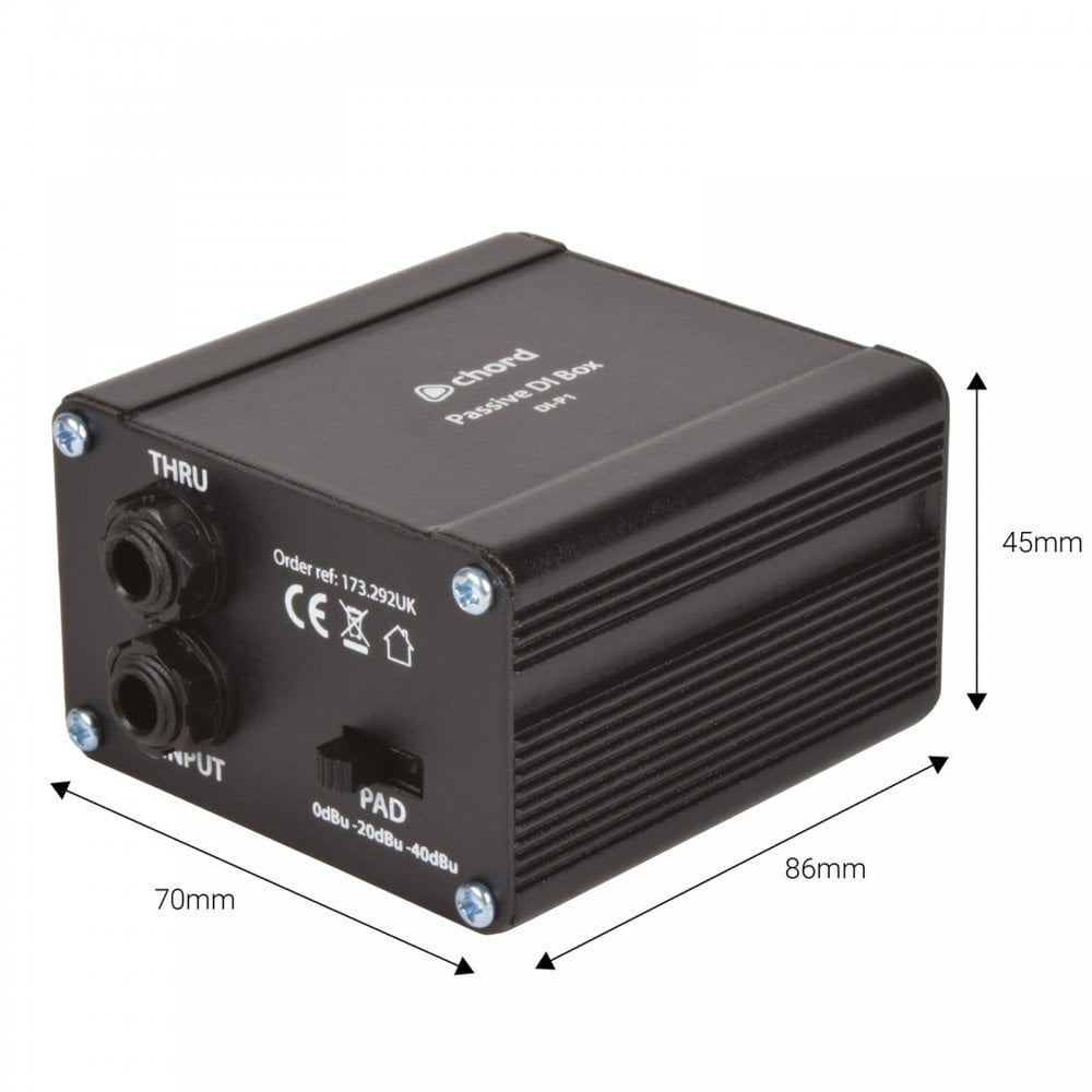 Passive DI Box High to Low Impedance Converter
