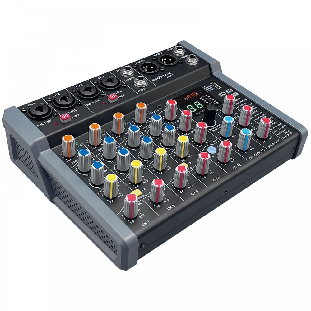 CMA-8 Compact Mixer with BT wireless and DSP Effects