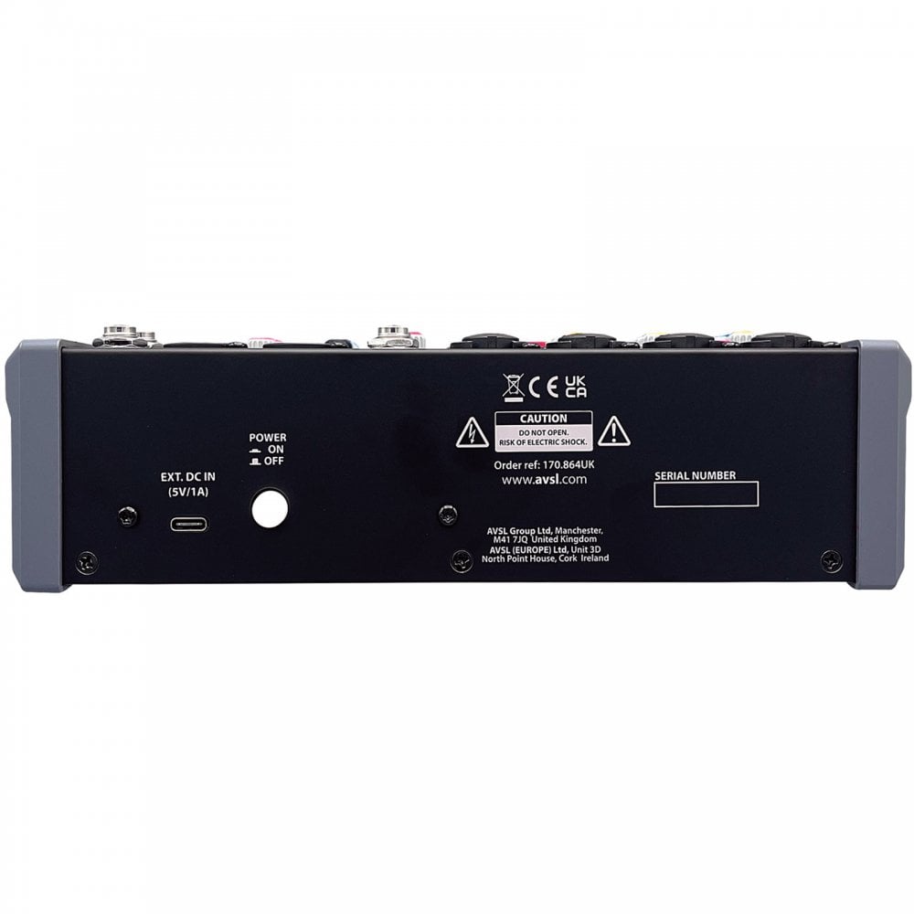 CMA-8 Compact Mixer with BT wireless and DSP Effects
