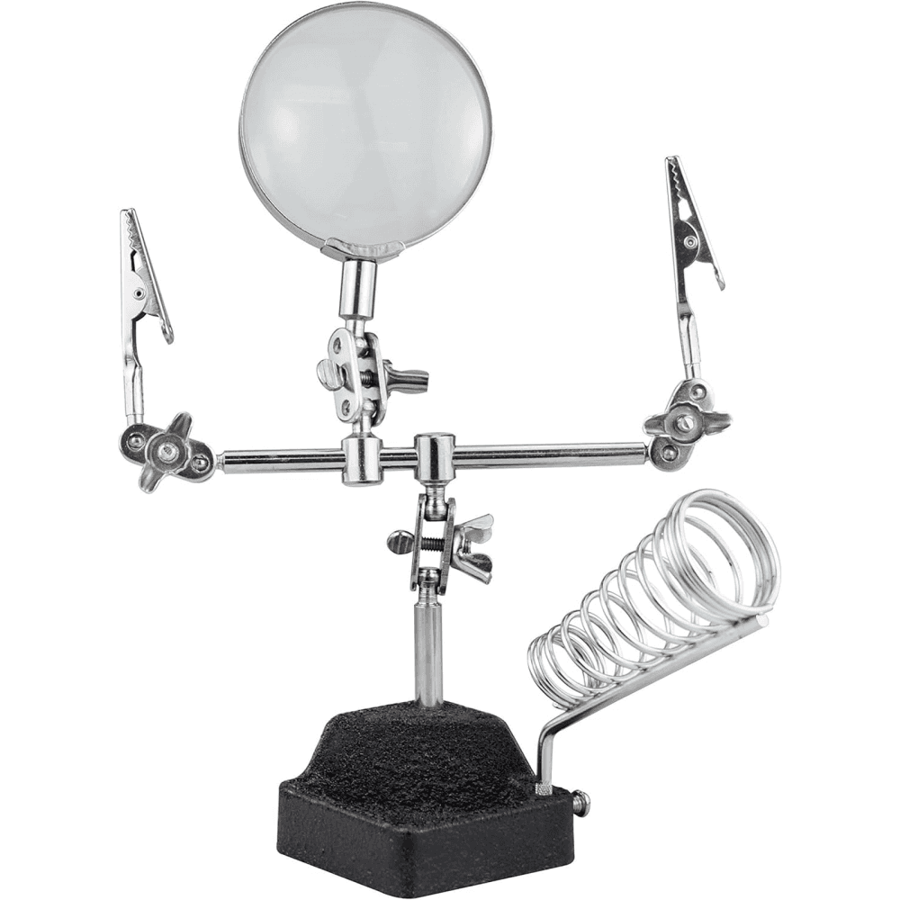 Helping Hands with 60mm 2.5x Magnifier Lens and Iron Rest