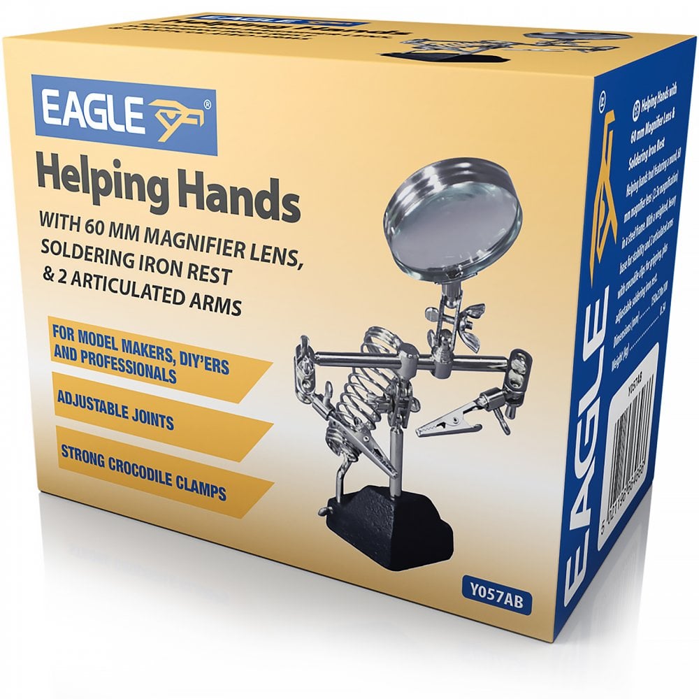 Helping Hands with 60mm 2.5x Magnifier Lens and Iron Rest