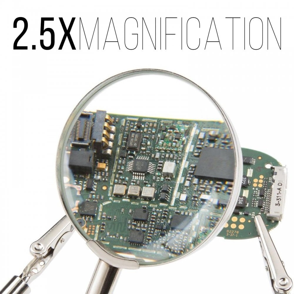 Helping Hands with 60mm 2.5x Magnifier Lens and Iron Rest