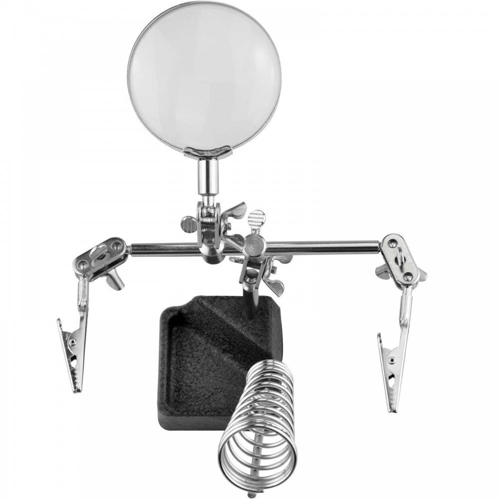 Helping Hands with 60mm 2.5x Magnifier Lens and Iron Rest