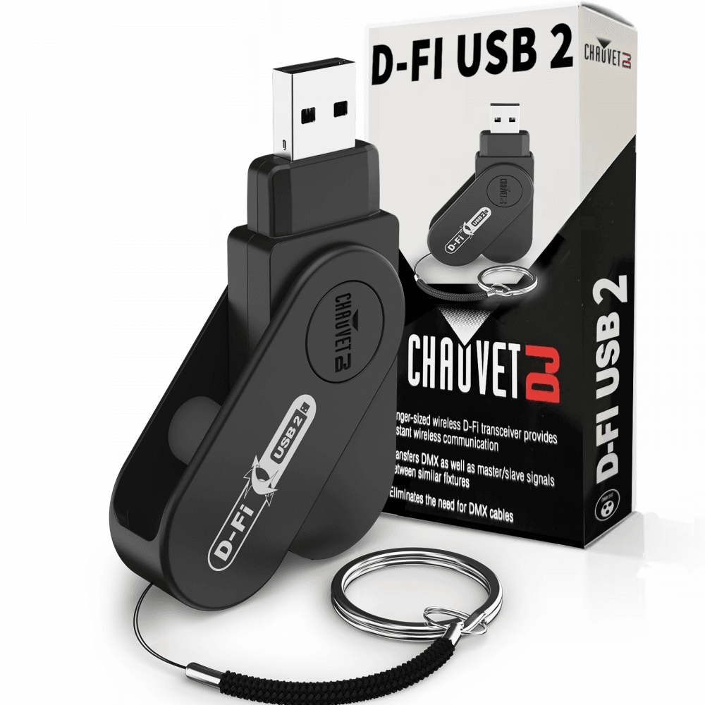 DJ D-Fi™ USB 2 Wireless DMX Transceiver Dongle for USB Lights