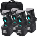 QUAD Pack Fusion Scan MAX MKIII 30W LED DMX DJ Lighting Scanner