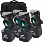 QUAD Pack Fusion Scan MAX MKIII 30W LED DMX DJ Lighting Scanner