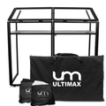 DS-40 DJ Booth Deck Console Stand Inc White Black Scrims and Case