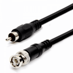 BNC Male Plug to RCA Phono Plug Coaxial Video Lead 1.2M Coax