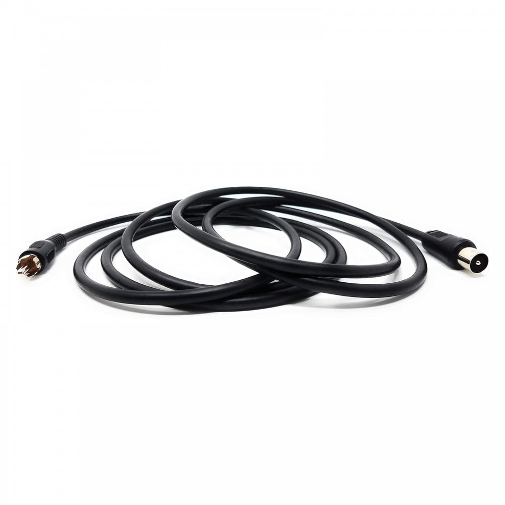 Coaxial Plug to RCA Phono Plug Lead 2M