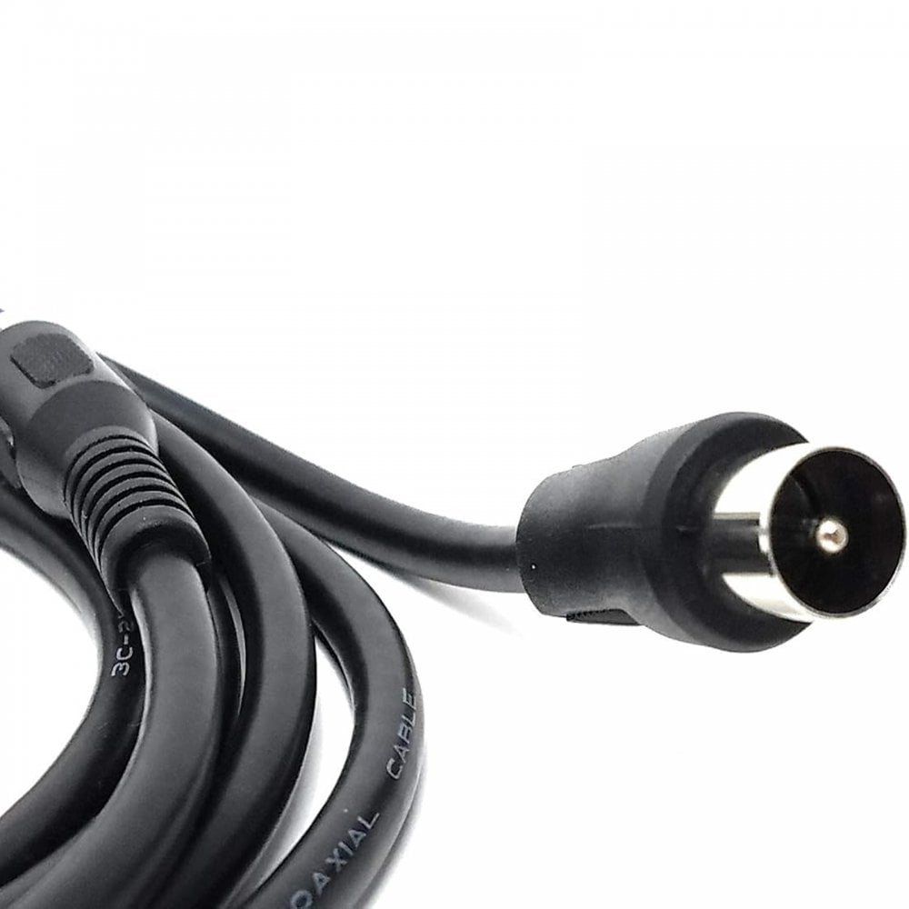 Coaxial Plug to RCA Phono Plug Lead 2M