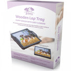 Wooden Lap Tray Grey with Cushion with Puppies