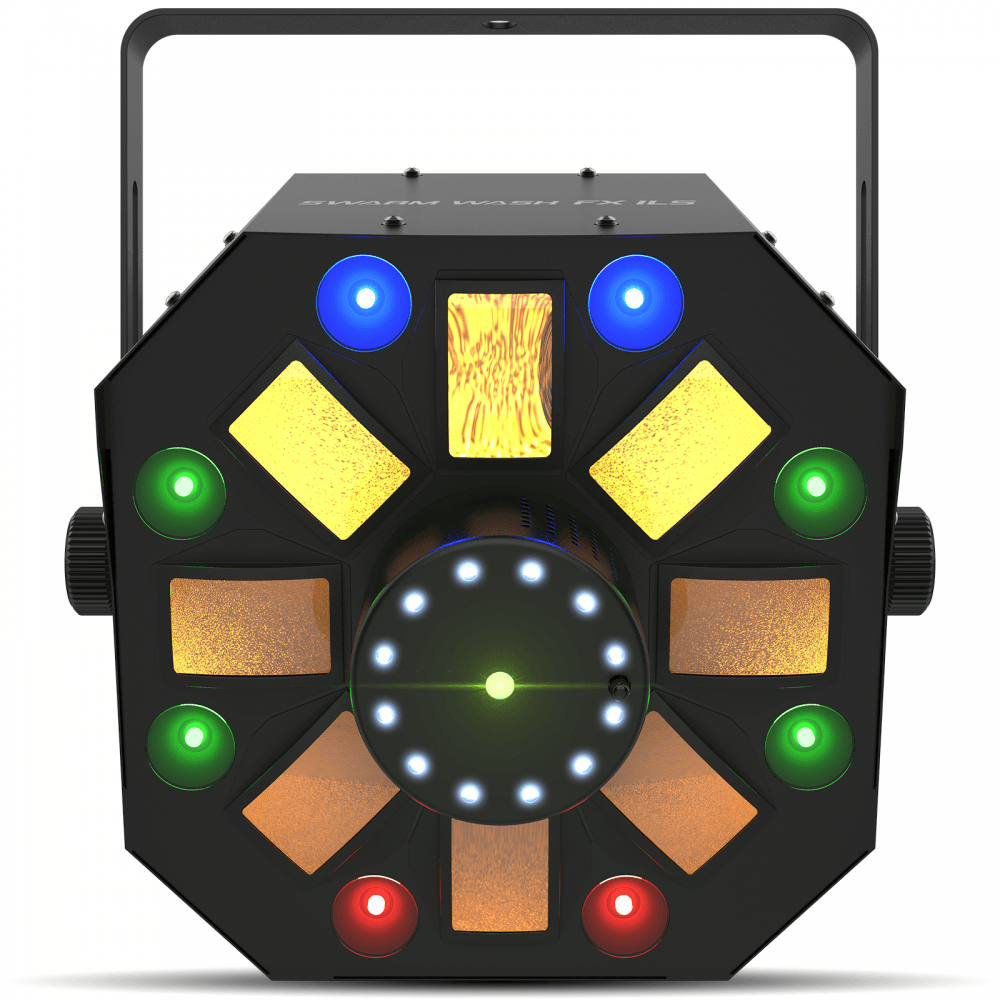 Chauvet DJ SWARM WASH FX ILS 4-in-1 Effect Derby Laser Strobe RGBUV Wash
