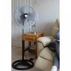 18" Pedestal Fan, Large High Speed with Heavy base, Adj Height 3 Speed Quite