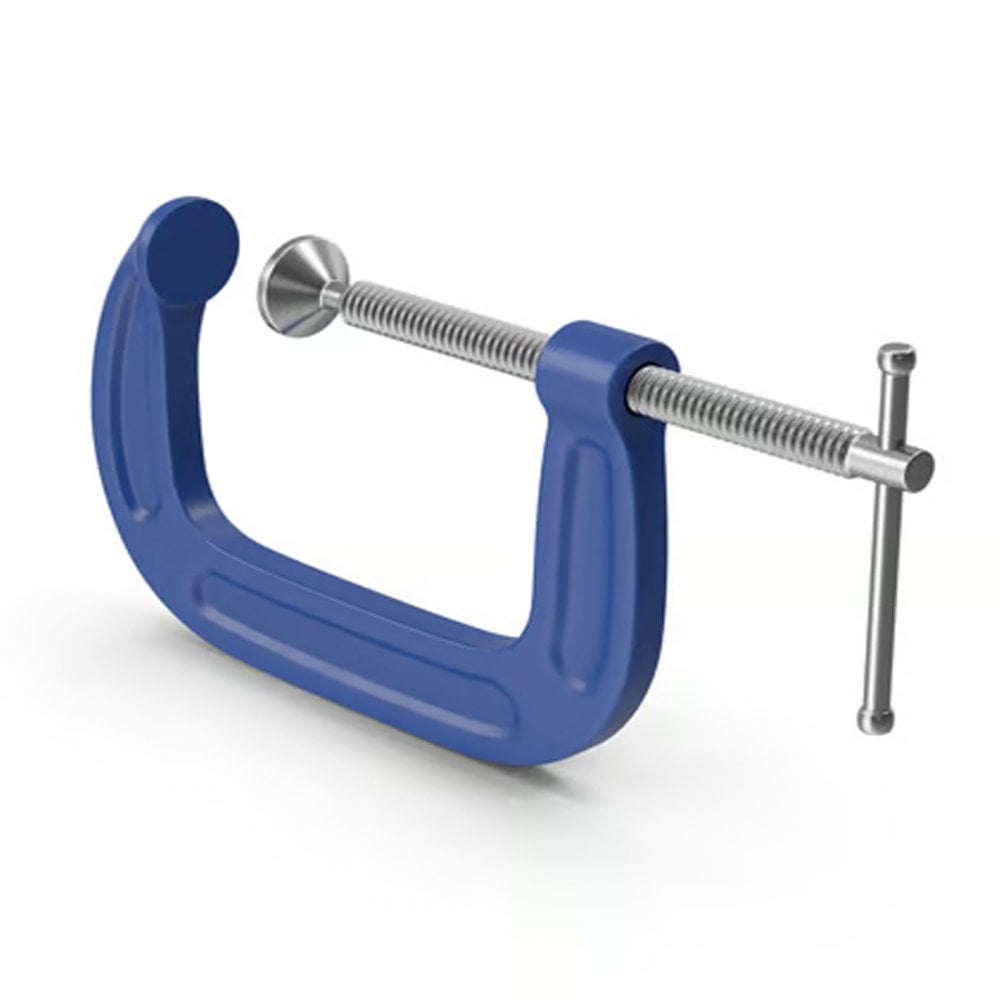 6 Piece G Clamp 2 Sets 25mm 50mm 75mm Cast Iron