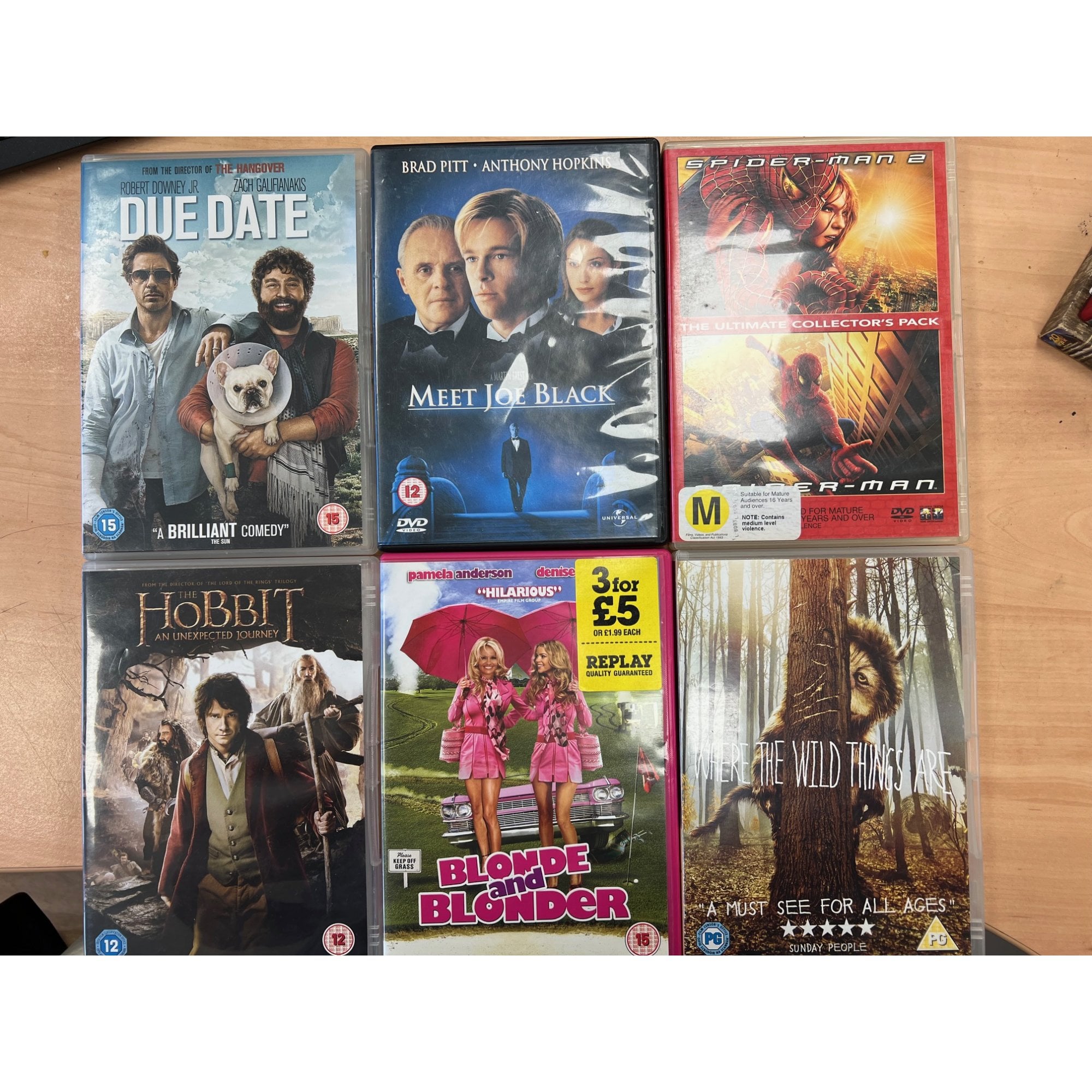 Film and TV DVD Offer Set 15 Titles for 10