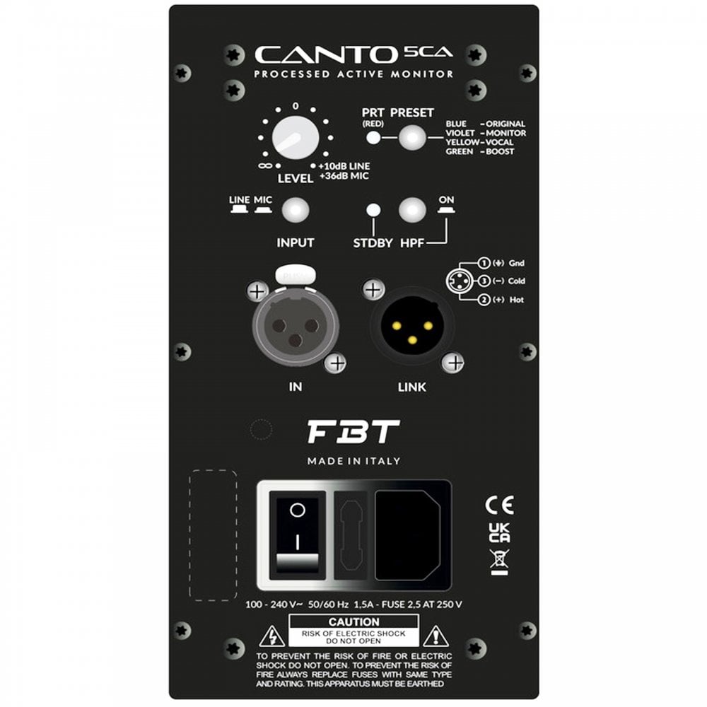 Canto 5CA 5 inch Active Speaker 150W RMS