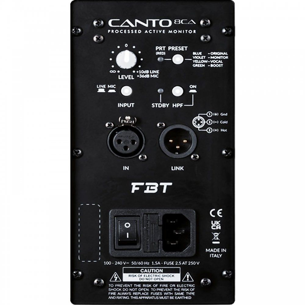 Canto 8CA 8 inch Active Speaker 300W RMS