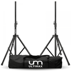 Professional Steel Speaker Stand Kit in Black inc Bag