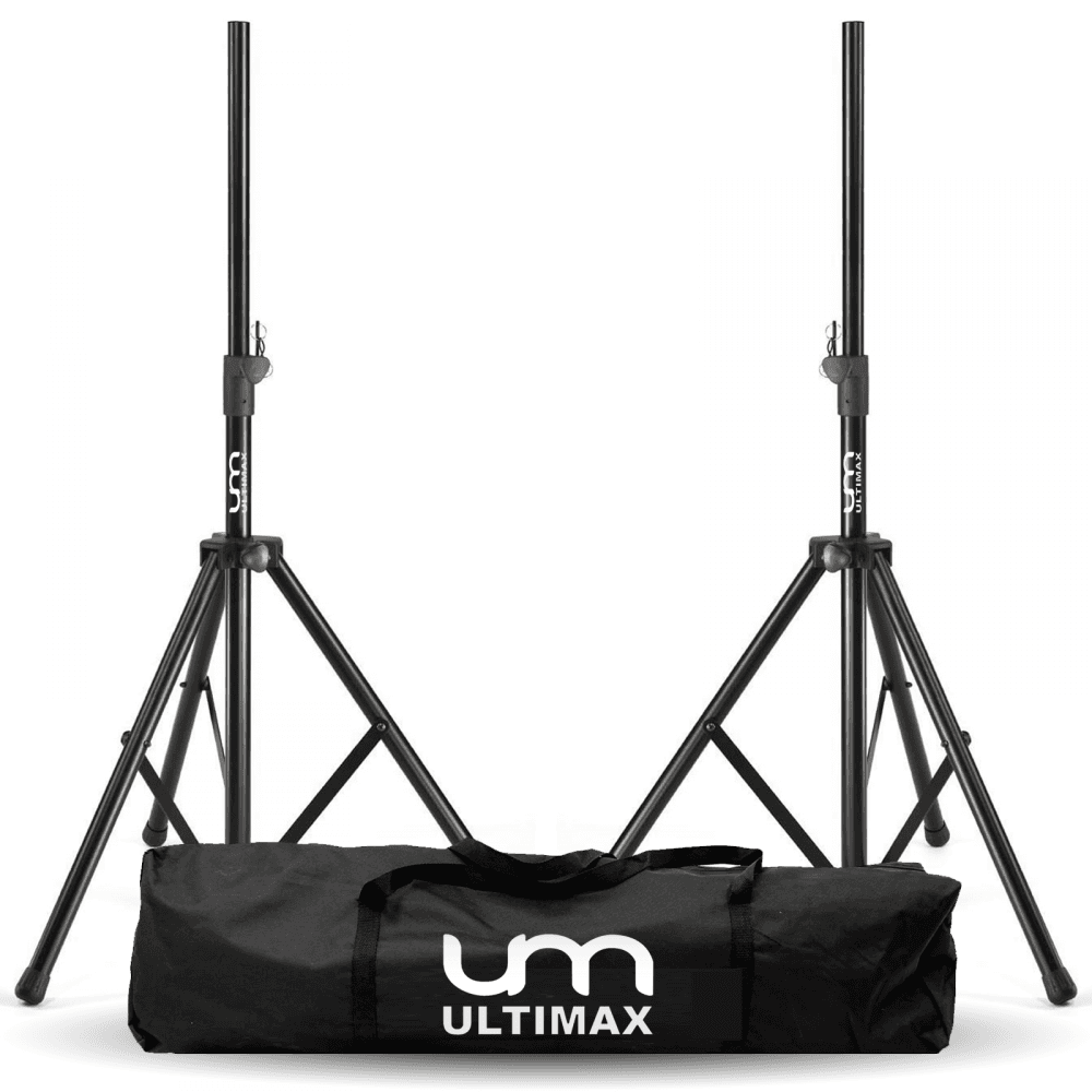 Professional Steel Speaker Stand Kit in Black inc Bag