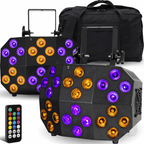 Double Decker Mega Wash Lighting Effect Stage DJ Twin Pack