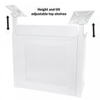 DJ Event Booth Foldable White Satin Steel Table