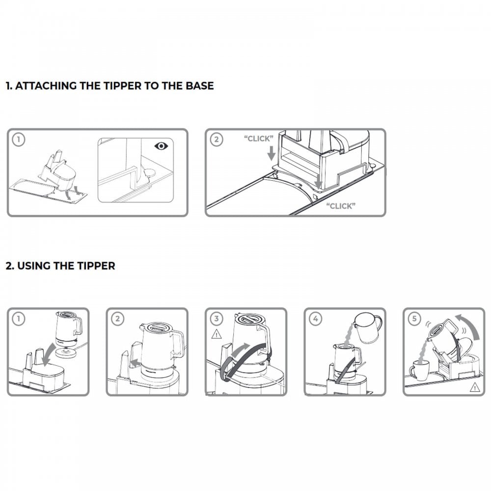 Safe Kettle Tipper and Stabiliser Base