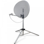 Height Adjustable Silver Satellite Stand inc Ground Pegs
