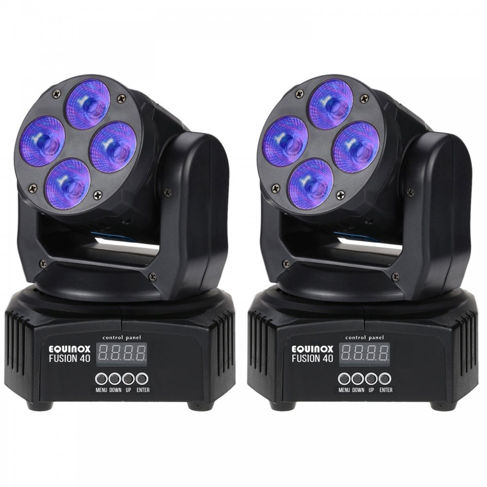 Fusion 40 Pack Twin Moving Head Effects